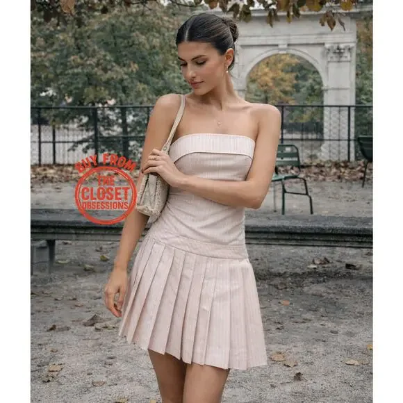 ZARA BLOGGER FAVE!!! Short Pleated Dress NWT - Picture 3 of 16